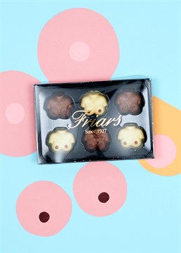 Need a gift for your breast friend? These hilarious chocolate breast from Friars are the perfect gift for anyone with a wicked sense of humour. Made from delicious Belgian milk and white chocolate.